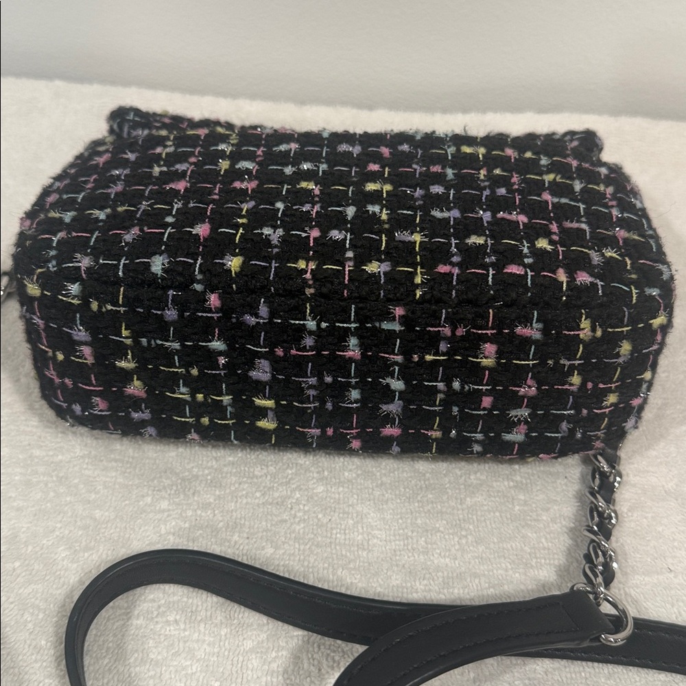 NWOT Karl Lagerfeld Paris Agyness Tweed Crossbody Bag - Picture 6 of 8
